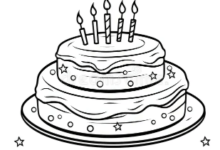 Outline:7qpoqihx_Nw= Cake Clipart