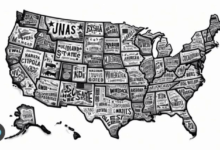 Printable:Uj3t4zt70_Q= Map of United States of America