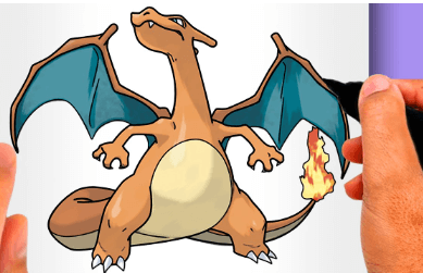 Charizard:6ssmcpxbog4= Pokemon Drawing