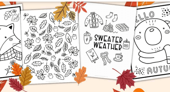 Free Printable:8otpexmthvk= Fall Coloring Pages