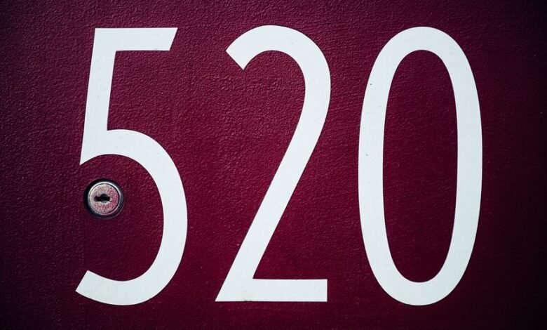 registry entries for five numbers